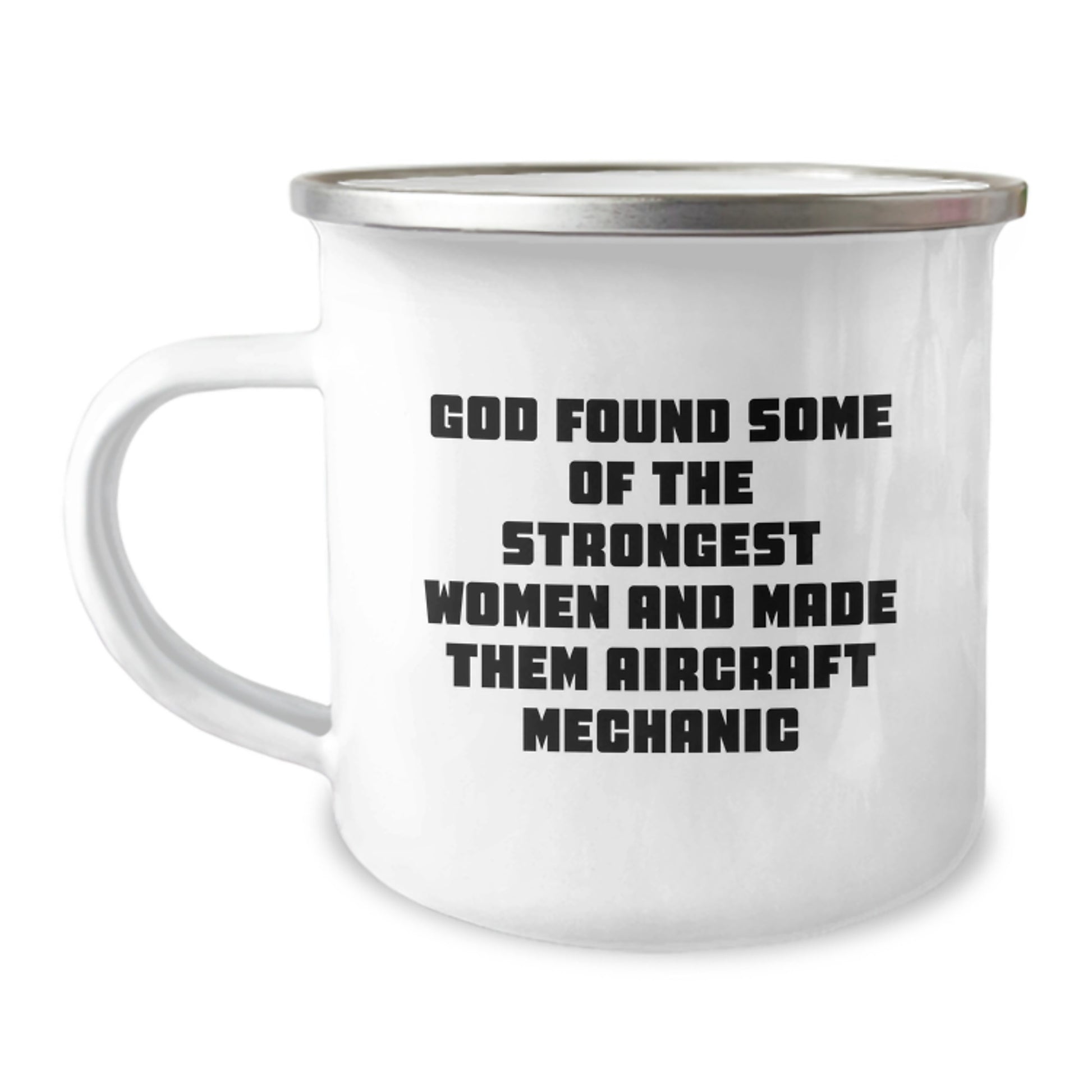 Aircraft Mechanic Gifts from Men - Funny Quote - Christmas Unique Presents for Aircraft Mechanics Friend or Family Member - Stainless Steel Camping Mug with Enamel Finish - Image 1