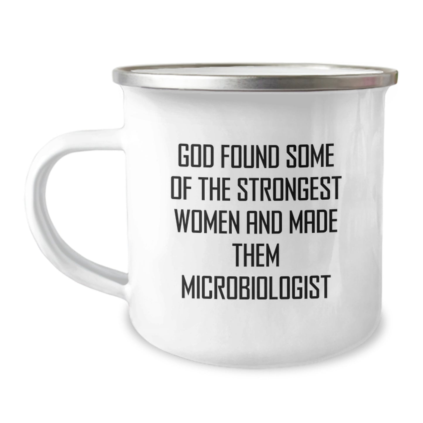 Funny Microbiologist Gifts for Women Men Friends Family - 'God Found Some Of The Strongest Women And Made Them Microbiologist' Christmas Unique Gifts for Microbiologist Enthusiast - Image 1