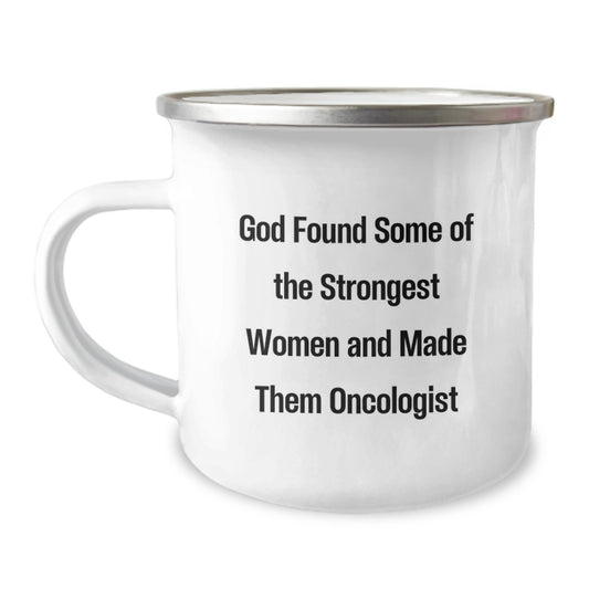 Funny Oncologist Gifts, Christmas Unique Gifts for Oncologist, Camping Mug from Friends and Family - Image 1