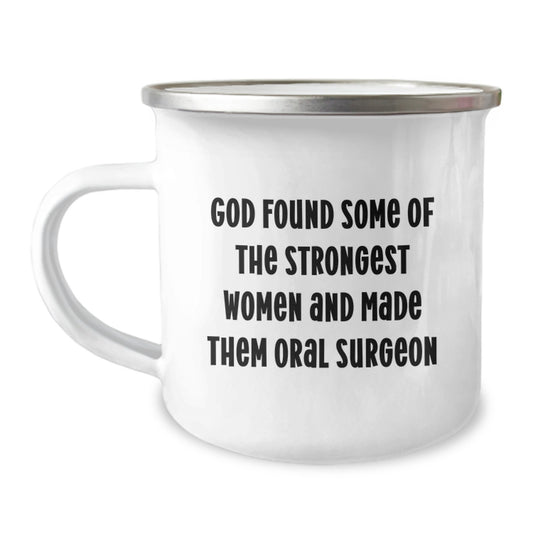 Funny Oral Surgeon Gifts from Family, Unique Camping Mug for Oral Surgeon Women, Inspirational Quote Christmas Unique Gifts - Image 1