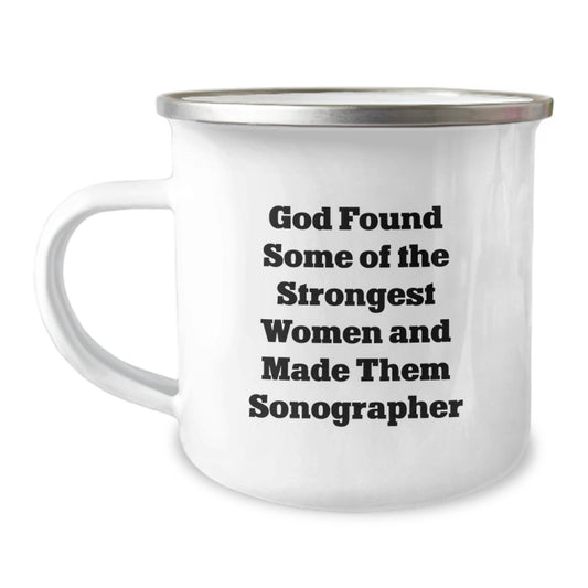 Funny Sonographer Gifts for Women, Inspirational Sonographer Christmas Unique Gifts from Friends, Camping Mug for Friends, Gifts for Sonographer - Image 1