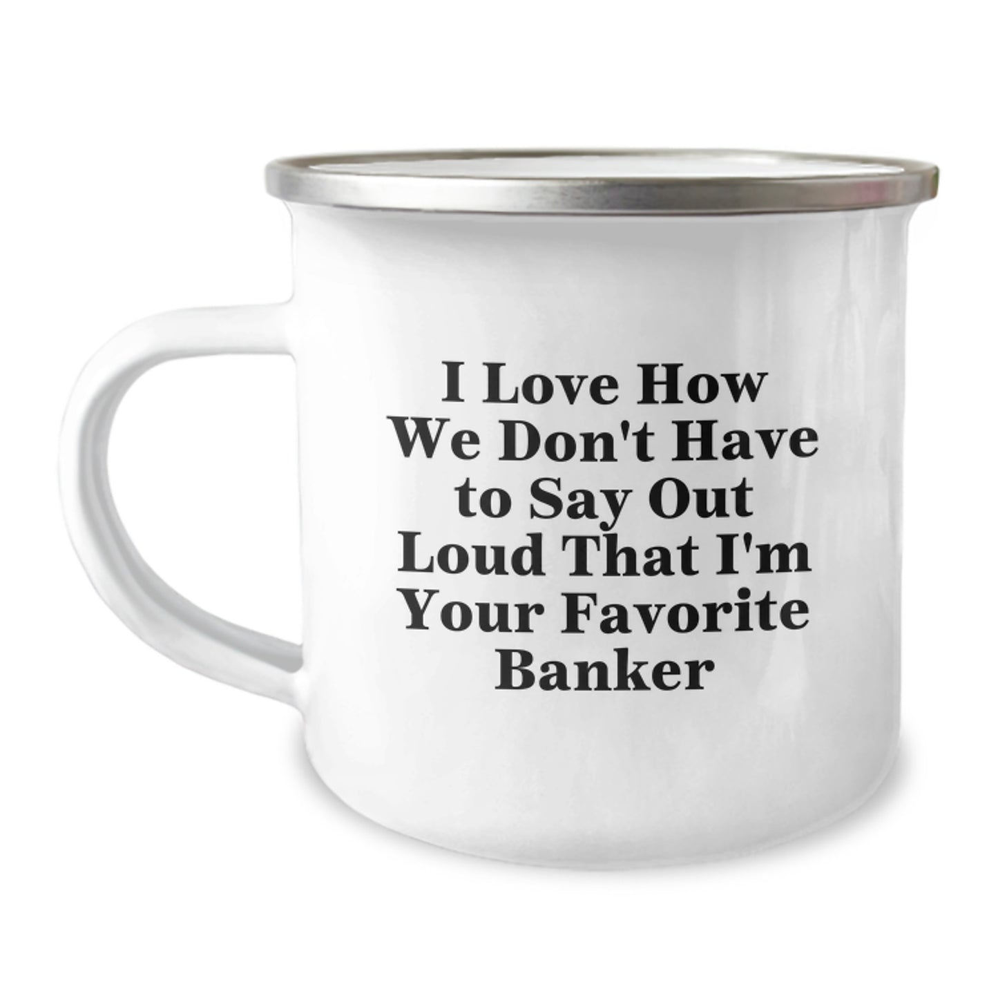 Gifts from a Sassy Banker, Funny Camping Mugs for Banker Friends, Graduation Unique Gifts for Men - Image 1