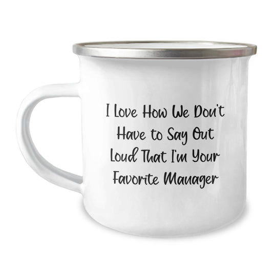 Funny Manager Gifts from Friends, Unique Camping Mugs for Favorite Manager, Gift Ideas Gifts for Male Managers - Image 1