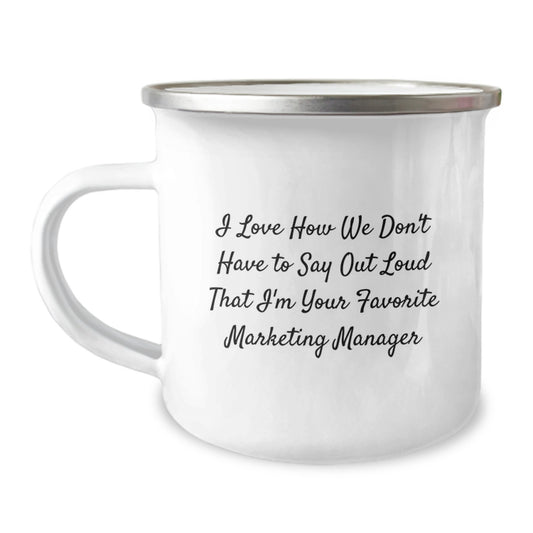 Marketing Manager Favorite Coffee Mug Gifts for Men from Friends Funny Quote - Image 1