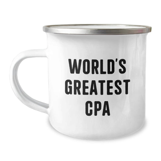 Witty 'World's Greatest CPA' Camping Mug for Mom on Mother's Day Unique Gifts from Family - Image 1