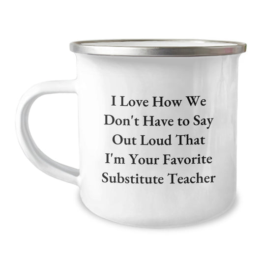 Substitute Teacher Gifts - Funny Camping Mugs for Favorite Teacher on Graduation Day - Gifts from Men to Favorite Substitute Teacher - Image 1