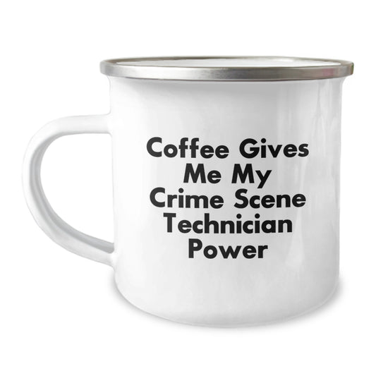 Crime Scene Technician Coffee Lover's Birthday Unique Gifts from Friends, Unique Camping Mug for Men and Women - Image 1