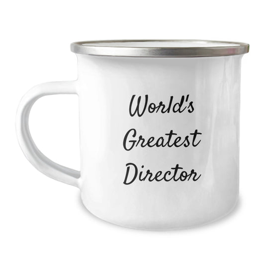 Funny Quote Gifts from Men to World's Greatest Director Mom on Mother's Day Unique Director Camping Mug - Image 1