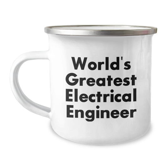 Funny Electrical Engineer Gifts from Family - World's Greatest Mug for Electrical Engineers, Unique Mother's Day Unique Gifts for Men, Camping Mug for Electrical Engineers - Image 1