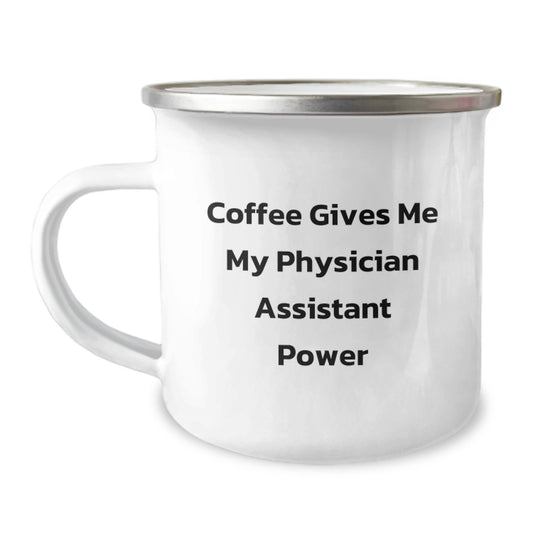 Gifts from Friends and Family for the New Physician Assistant - Funny Coffee Lovers Camping Mug for Graduation Unique Gifts - Image 1