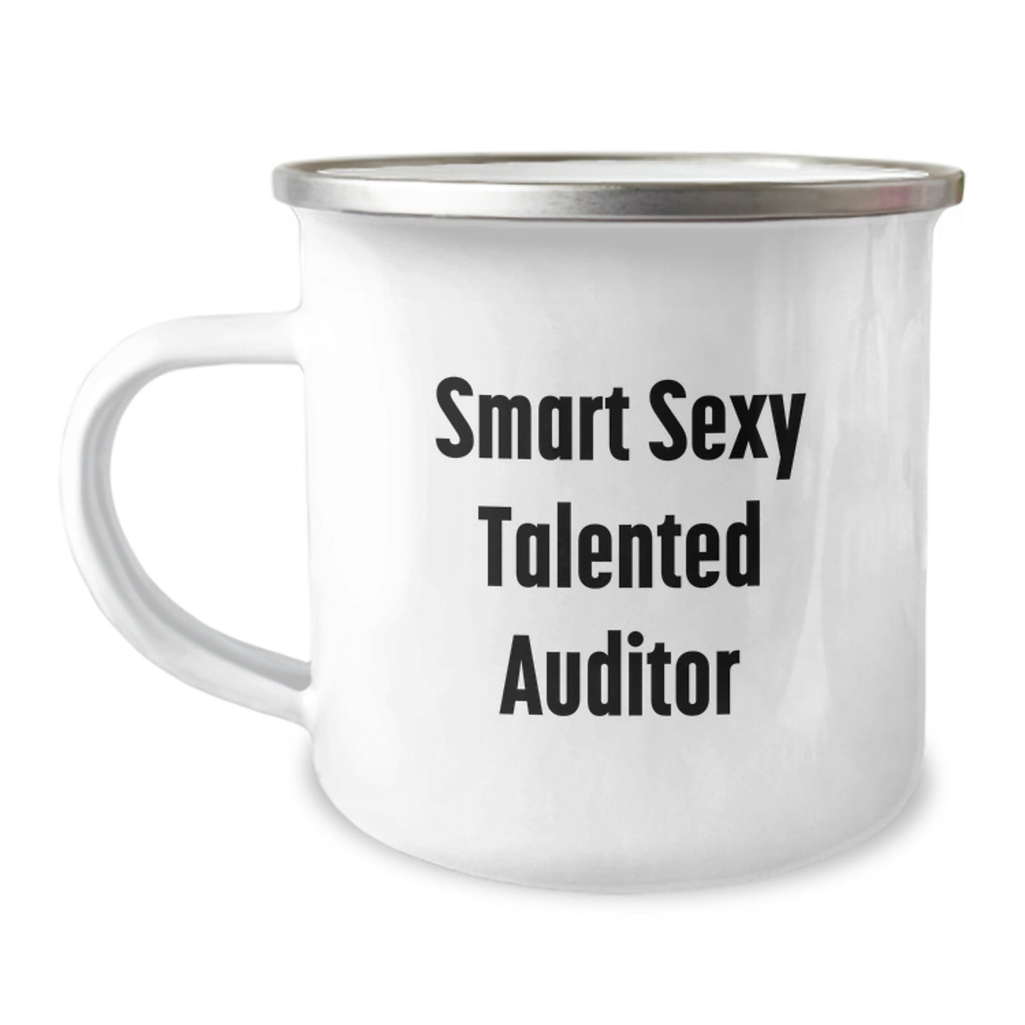 Funny Auditor Gifts for Women Gifts from Friends for Auditor Graduation Unique Gifts Smart Sexy Talented Auditor Camping Mug - Image 1