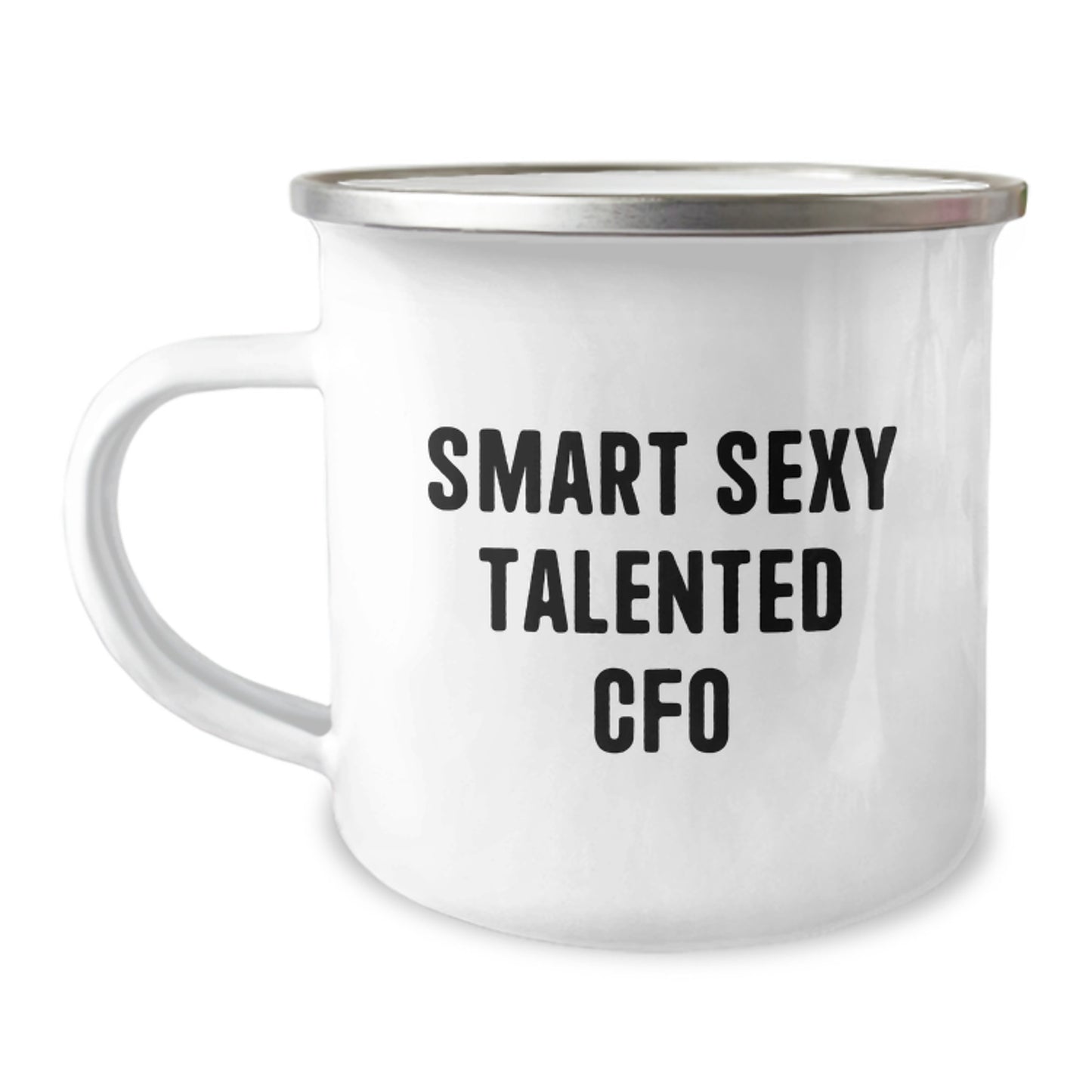 Funny Smart Sexy CFO Gifts for Men from Friends at Christmas Camping Mug - Image 1