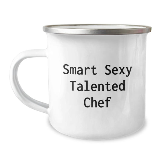 Gifts from Friends for the Smart and Talented Chef Camping Mug, Christmas Unique Gift for Men and Women - Image 1