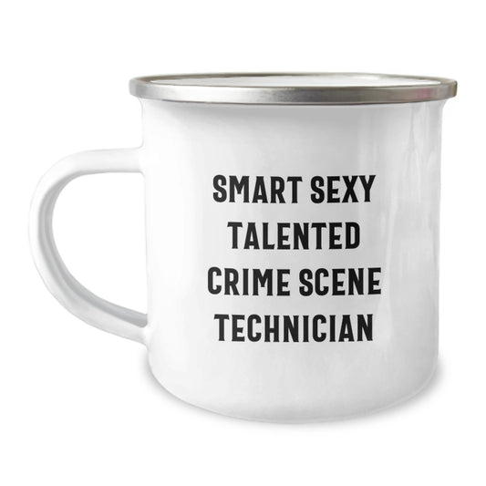 Gifts for Crime Scene Technician, Funny Quote, Camping Mug for Graduation, Unique Gifts from Friends to Crime Scene Technician - Image 1