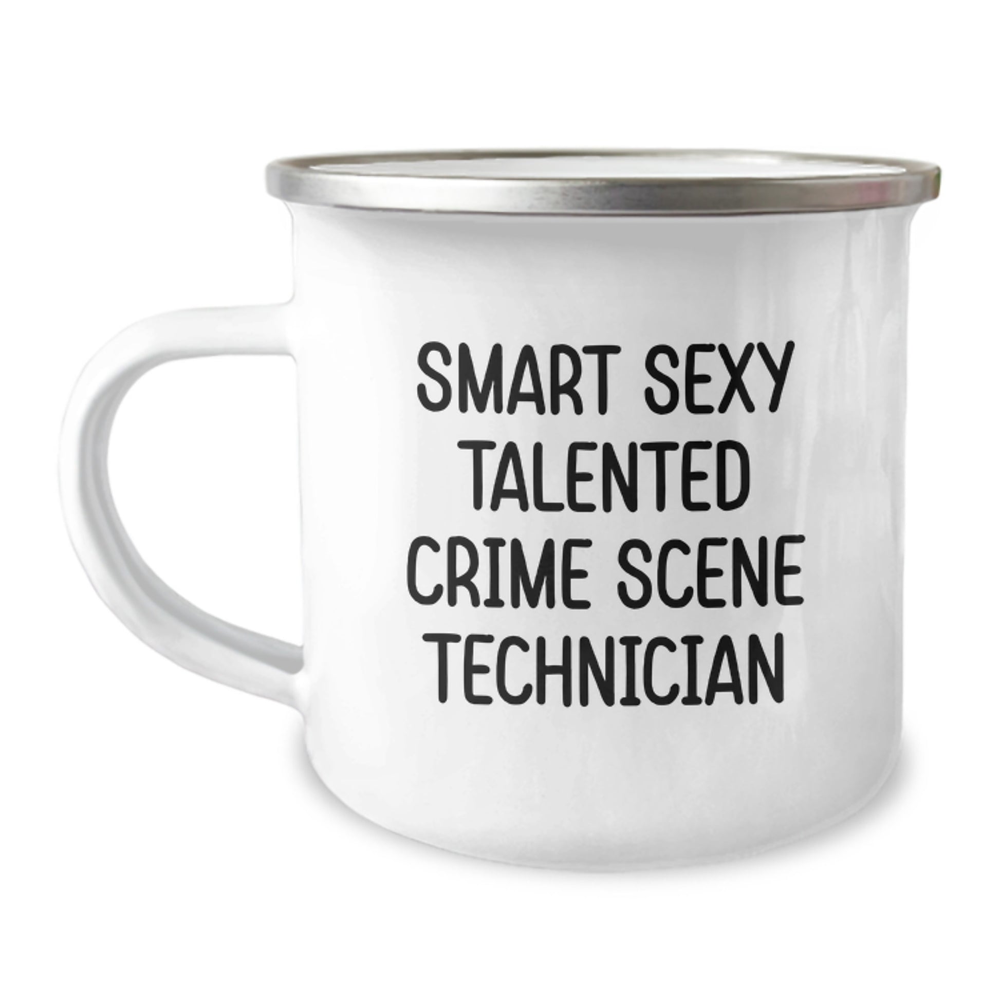 Funny Crime Scene Technician Gifts for Men, 'Smart Sexy Talented' Humorous Camping Mug for Graduation Unique Presents, Gifts from Family to Crime Scene Technician - Image 1