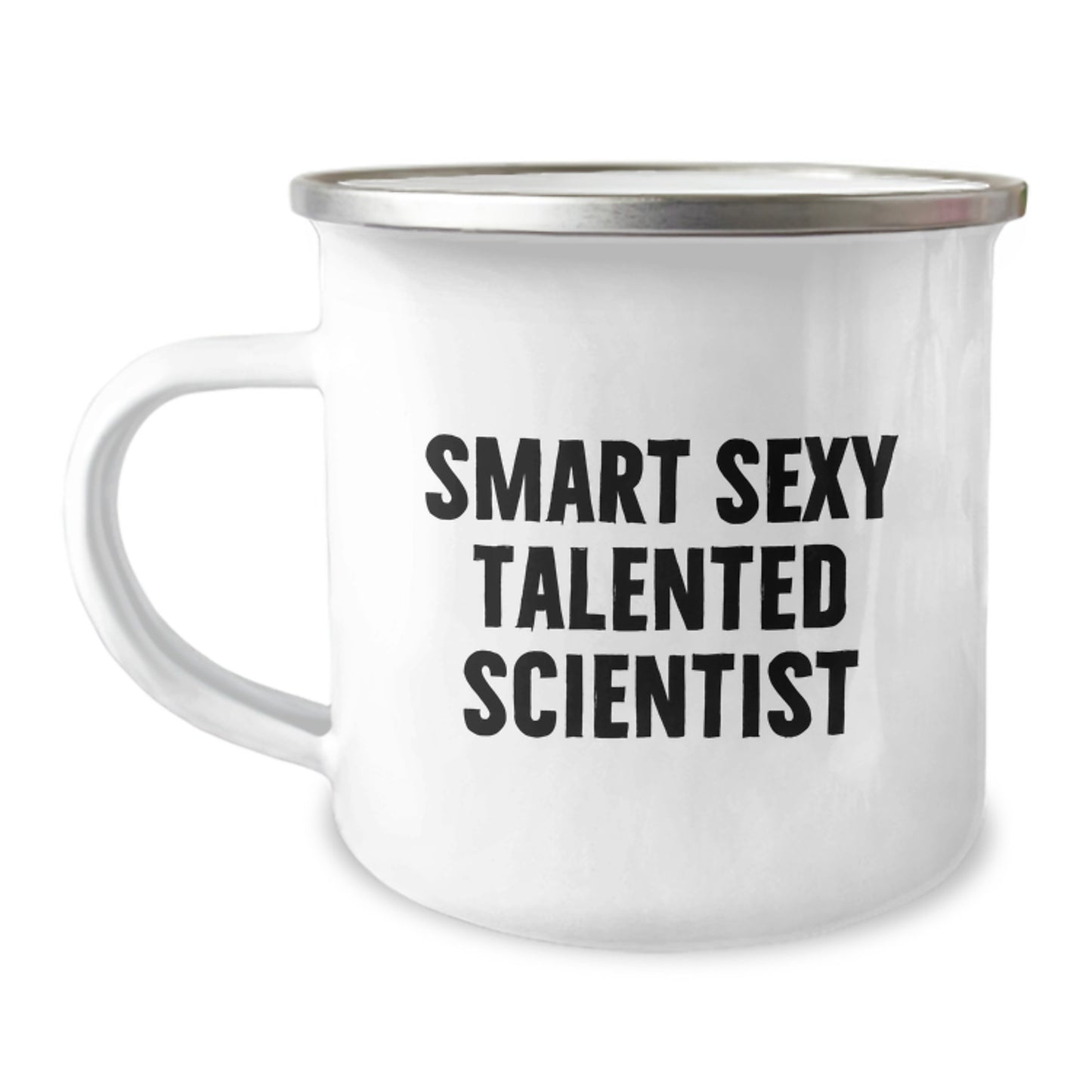 Smart Sexy Talented Scientist Camping Mug Gifts from Friends, for Men, Women, Christmas Unique Presents - Image 1