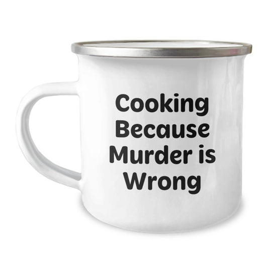 Funny Camping Mugs for Cooking Enthusiasts Gifts from Friends for Birthday Unique Gifts - Image 1