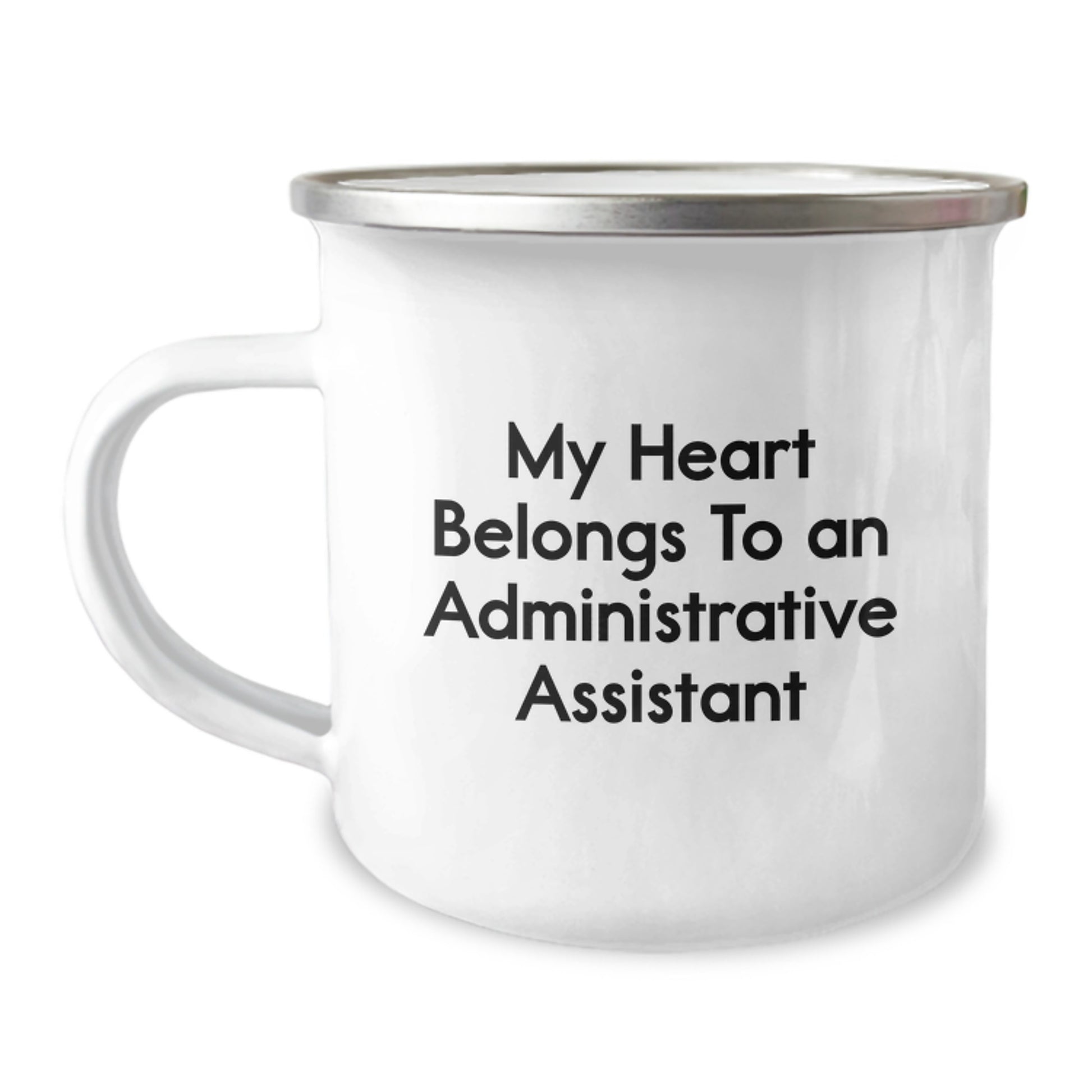 Funny Administrative Assistant Camping Mug, Gifts from Men to Women Coworkers, Birthday Unique Presents for Office Assistant - Image 1
