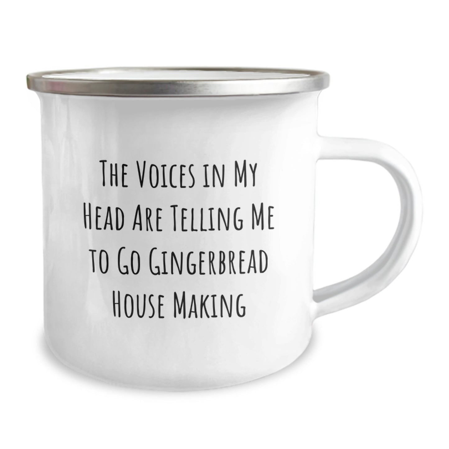 Funny Gingerbread House Making Quotes Camping Mug Gifts from Men to Friends for Christmas - Image 2