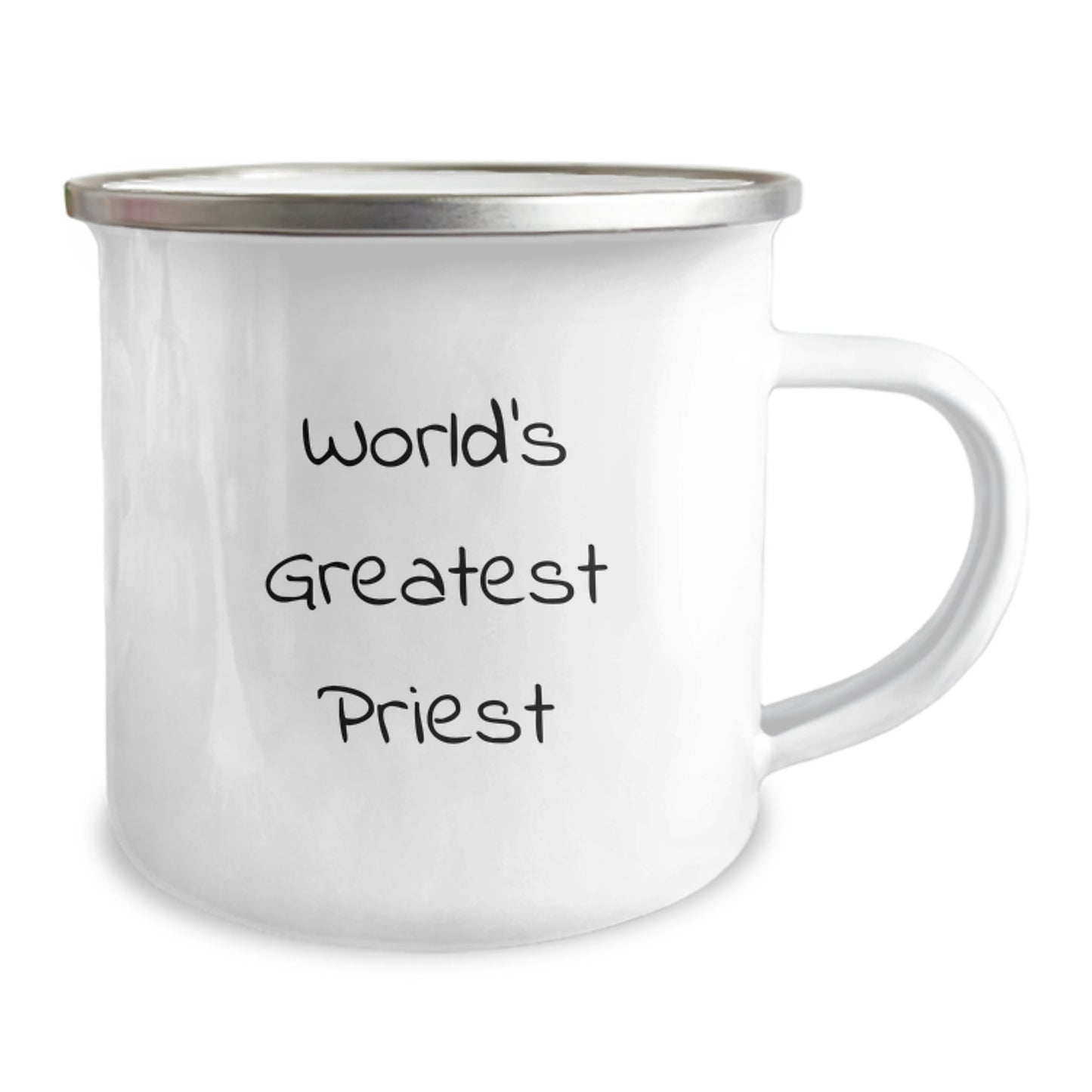 Funny Gift for Priest, World's Greatest Priest Camping Mug, Perfect Graduation Unique Gifts from Men to Friends - Image 2