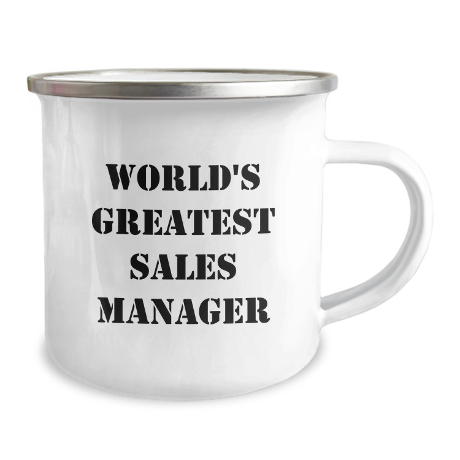 Funny Sales Manager Gifts from Family - 'World's Greatest Sales Manager' Camping Mug, Great for Men or Women, Perfect Unique Mother's Day Unique Gifts for Sales Manager - Image 2