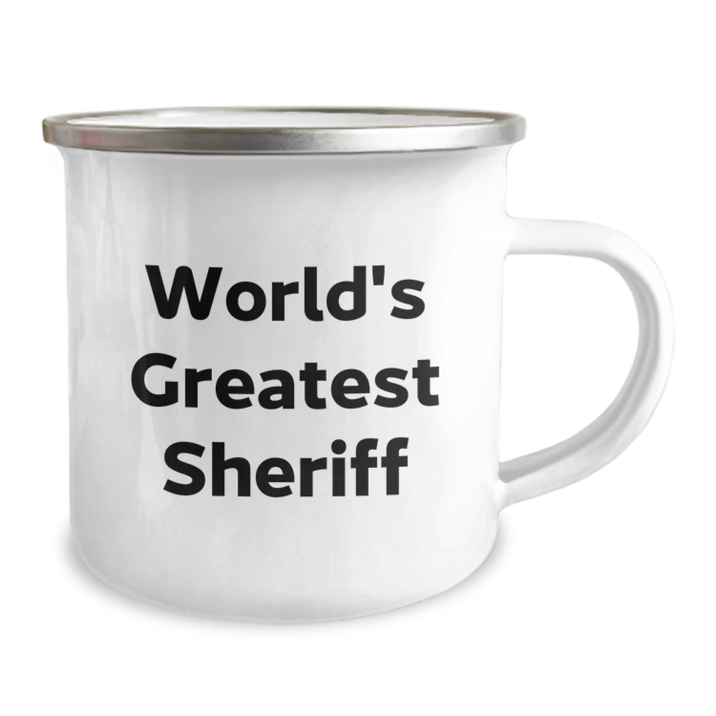 Funny World's Greatest Sheriff Gifts from Men, Unique Camping Mug for Sheriff, Sheriff Mother's Day Unique Gifts - Image 2