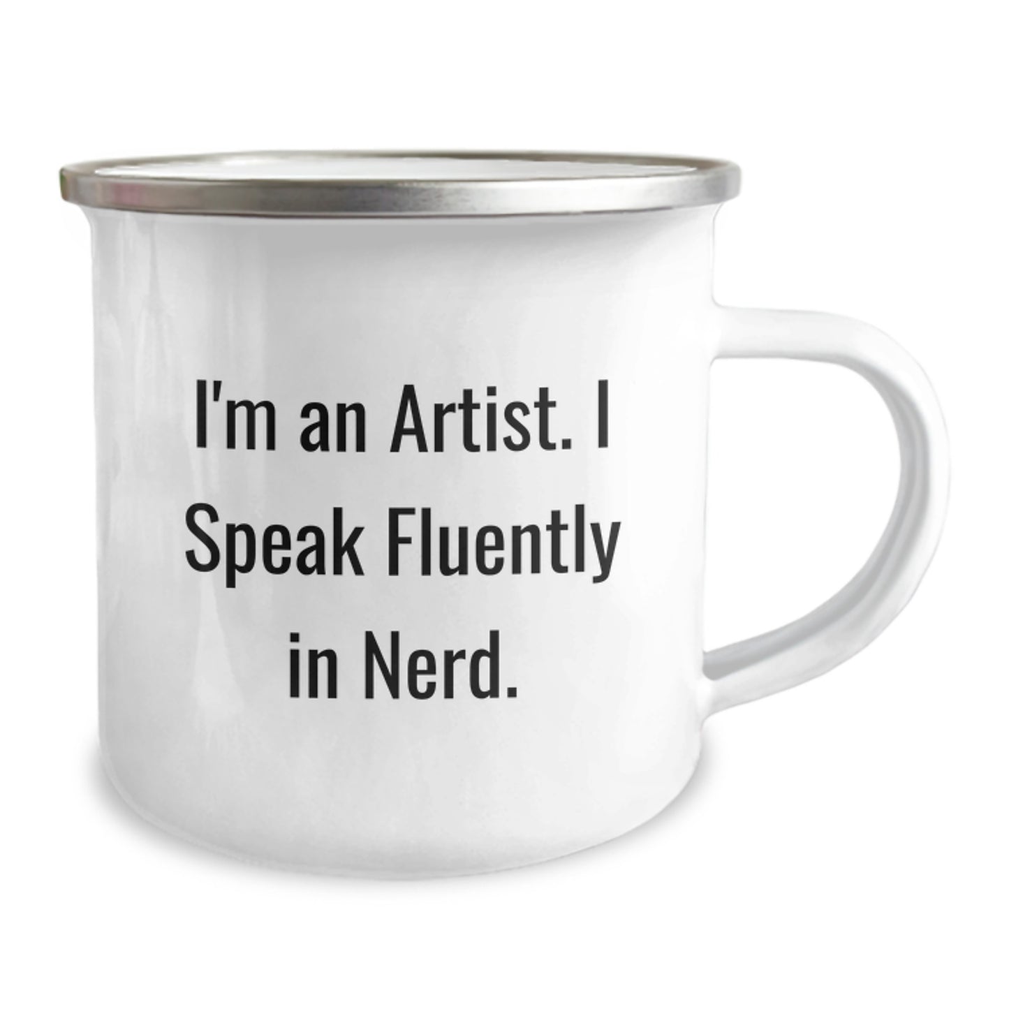 Funny Camping Mug for Artists, 'I'm an Artist, I Speak Fluently in genius' Gifts from Friends to Graduation, Unique Gifts for Him or Her - Image 2