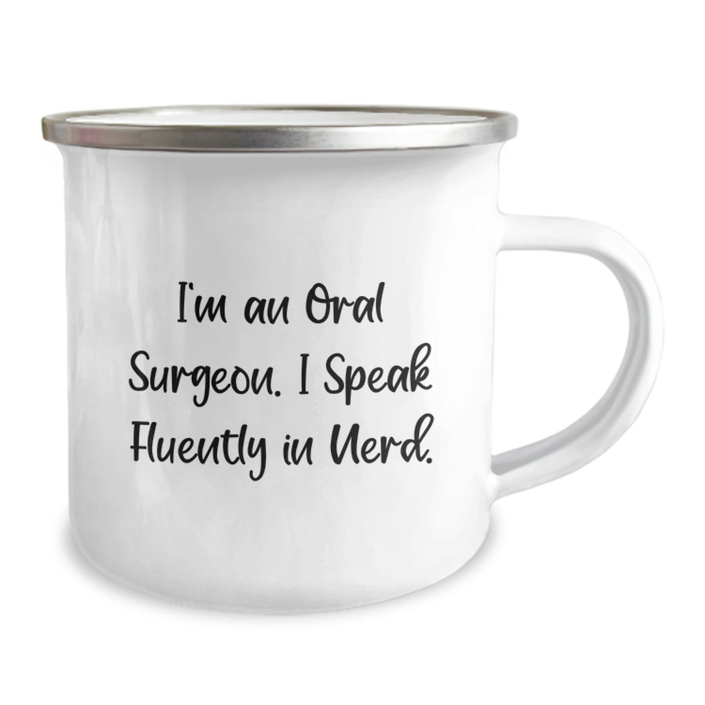 Funny Oral Surgeon Gifts from Friends, Valentine's Unique Gifts for Oral Surgeons, Oral Surgeon Lover Camping Mug - Image 2