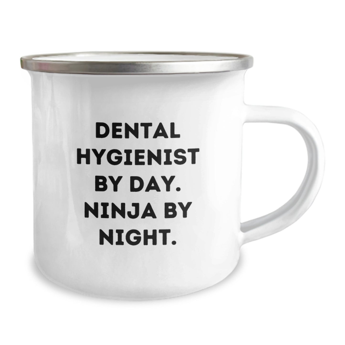 Funny Dental Hygienist Gifts from Family and Friends, Christmas Unique Mugs for Dental Hygienist By Day. Ninja By Night. - Image 2