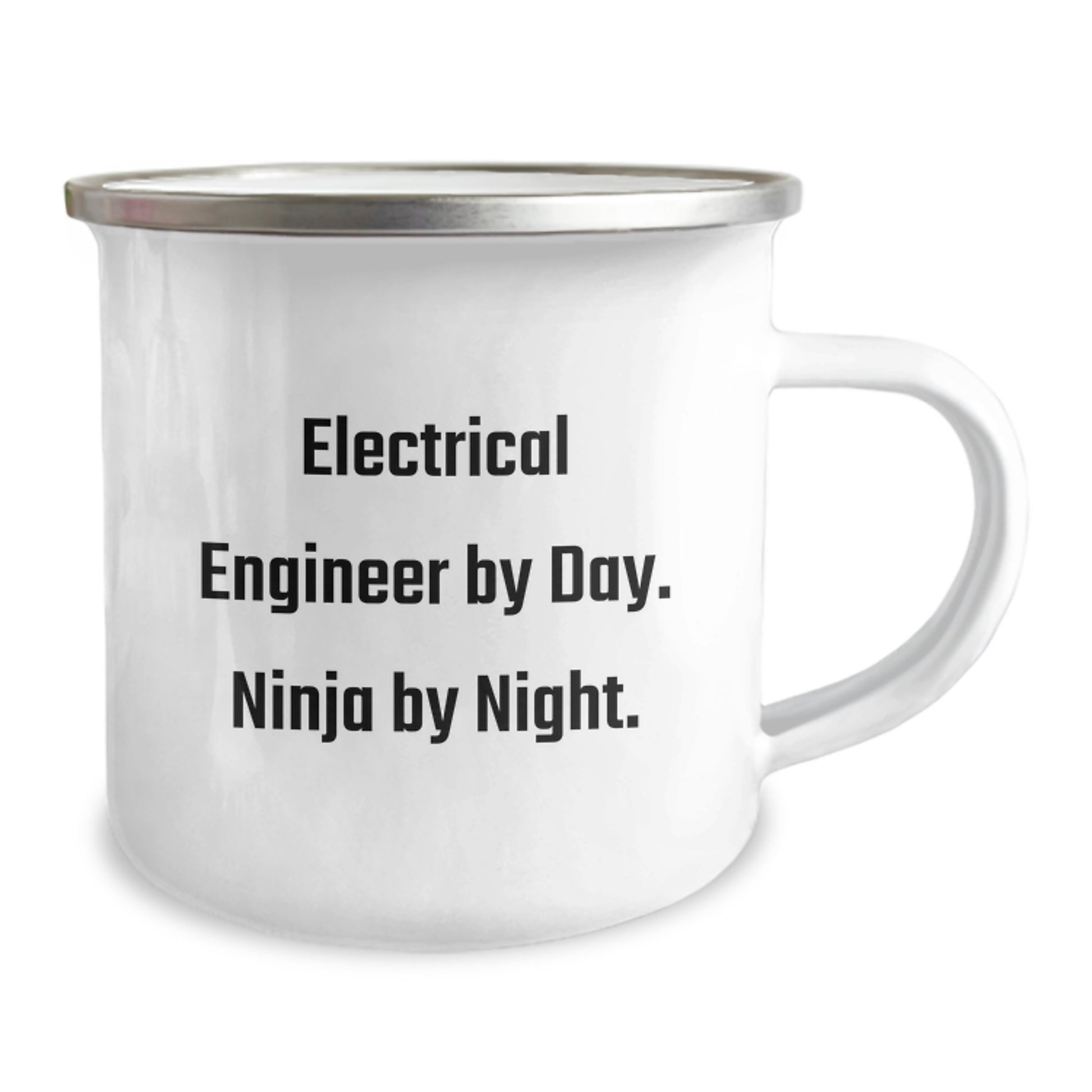 Electrical Engineer Gifts, Funny Ninja Mug for Graduation, Camping Mug with Quote 'Electrical Engineer By Day. Ninja By Night.' for Men, Women, Friends, Coworkers, Family - Image 2