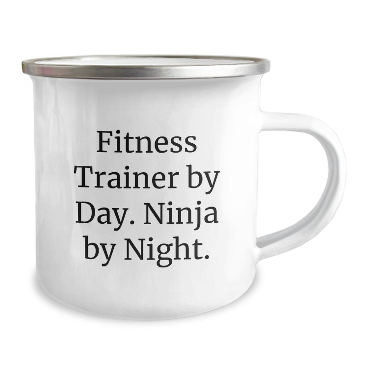 Fitness Trainer Gifts from Friends, Fitness Trainer By Day. Ninja By Night. Funny Camping Mug for Graduation Unique Gifts - Image 2