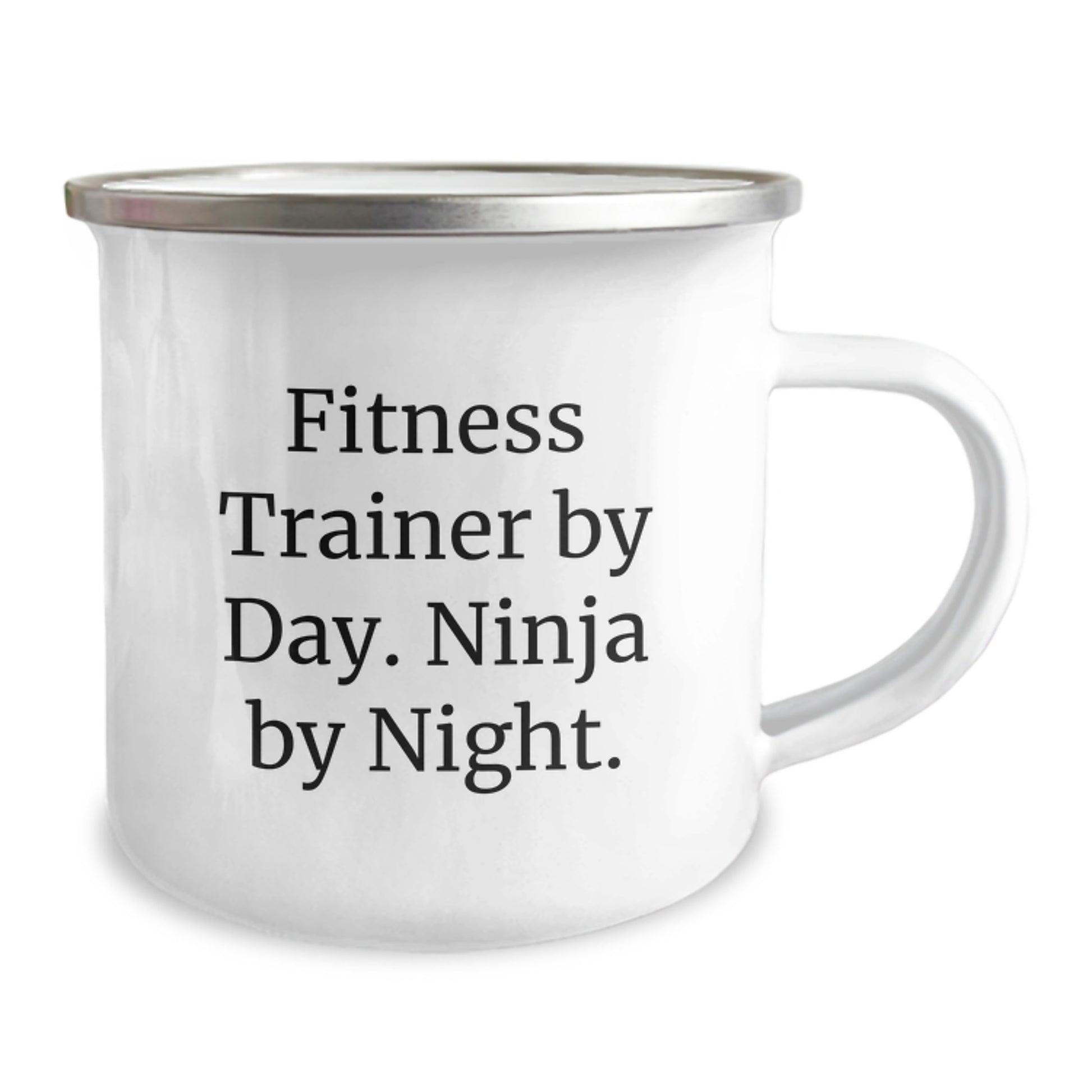 Fitness Trainer Gifts from Friends, Fitness Trainer By Day. Ninja By Night. Funny Camping Mug for Graduation Unique Gifts - Image 2