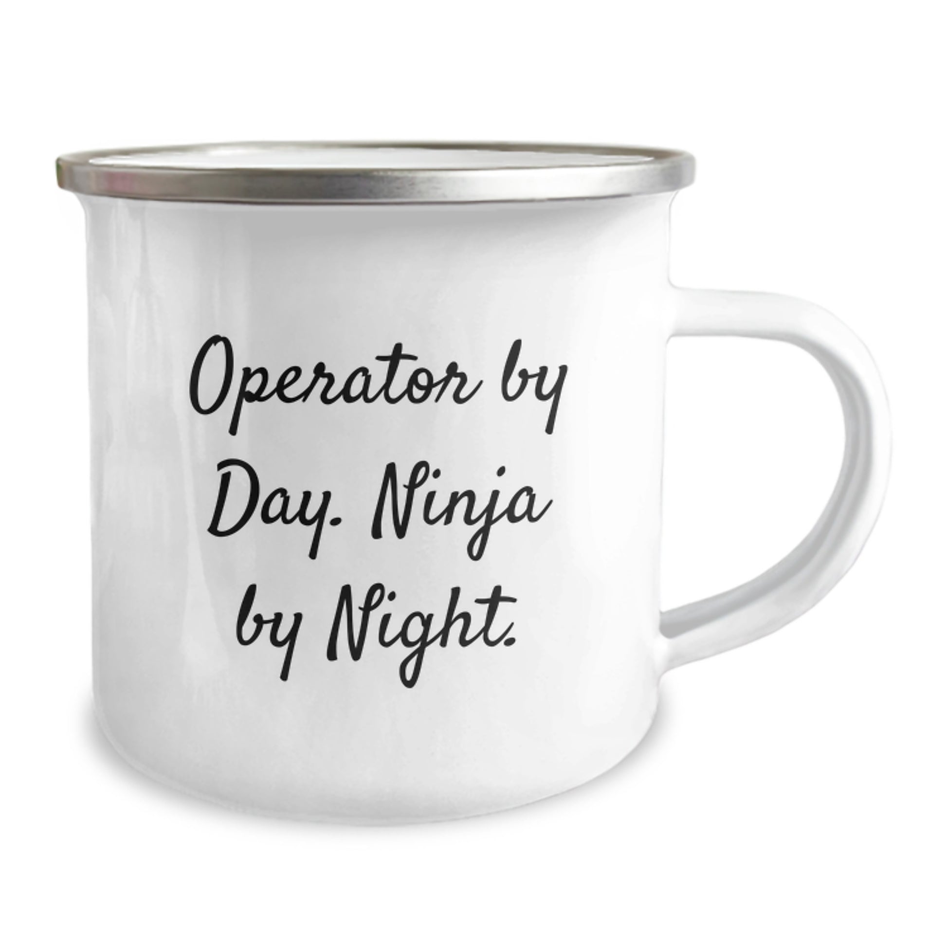 Operator Camping Mug, Unique Gifts for Operator Enthusiasts, Funny Quote by Day, Ninja by Night, Birthday Unique Gifts from Friends or Family - Image 2