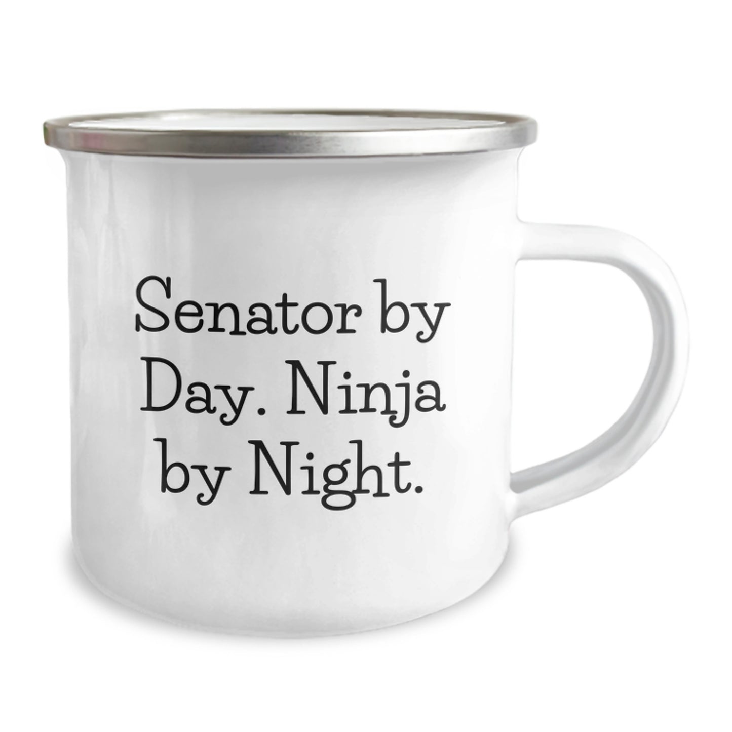 Senator By Day Funny Ninja Camping Mug Gifts for Senator Birthday Unique Ideas - Image 2