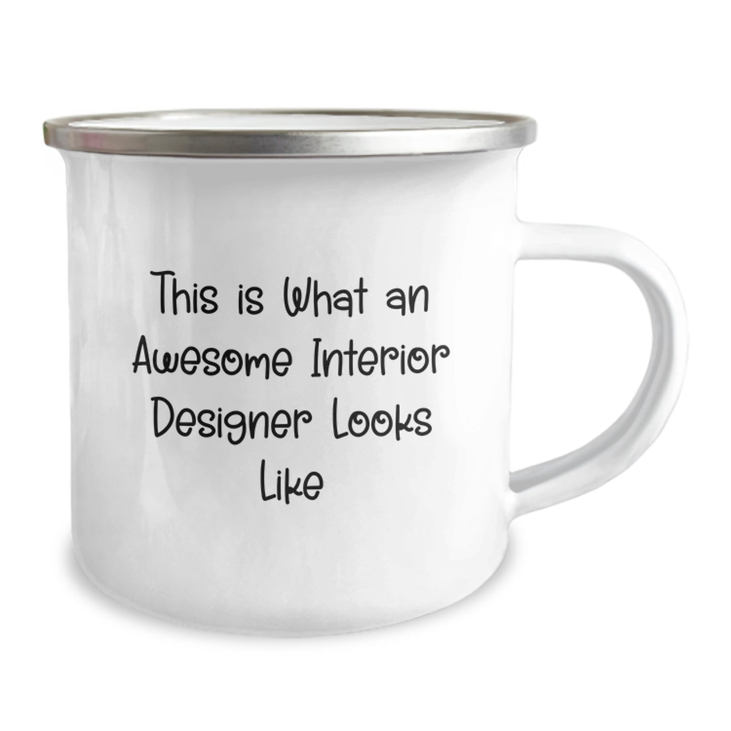 Funny Interior Designer Gifts for Women Camping Mug, Inspirational Quote from Friends, Unique Christmas Memorable Presents for Friends - This Is What An Awesome Interior Designer Looks Like - Image 2