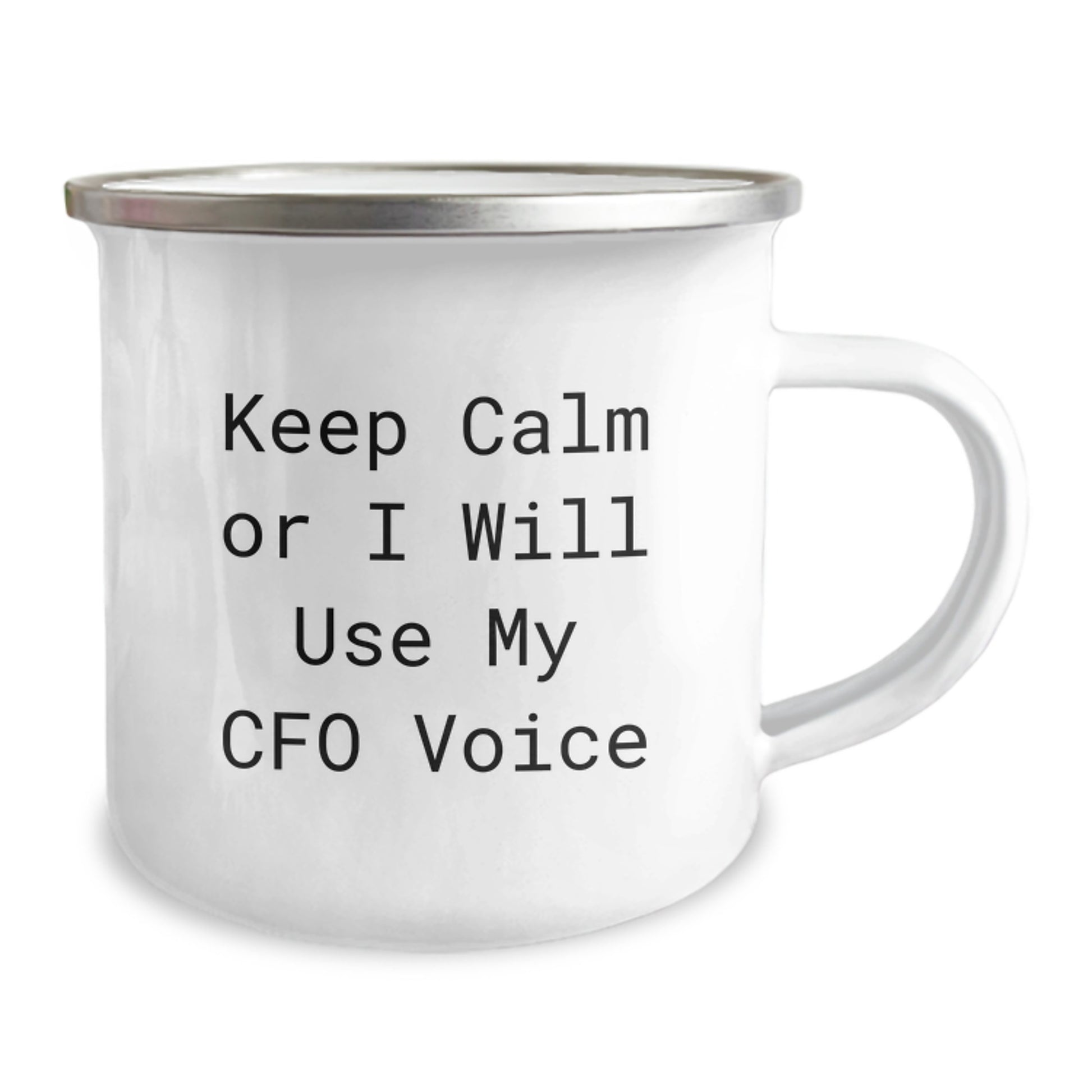 Funny CFO Gifts, CFO Camping Mug, 'Keep Calm Or I Will Use My CFO Voice', Gifts from Men, Gifts for the CFO Dad on Father's Day - Image 2