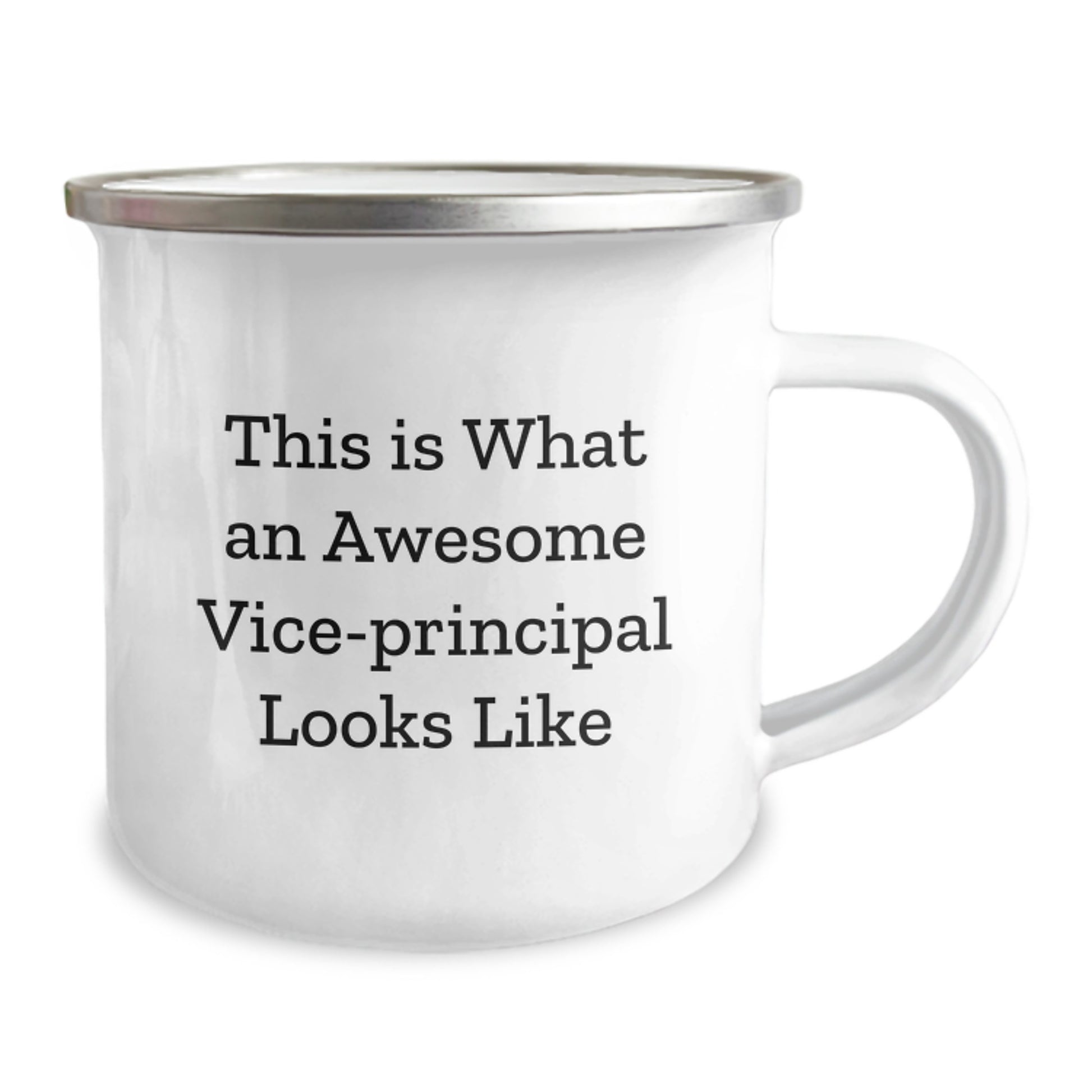 Funny Vice-Principal Gifts from Friends for Graduation - This Is What An Awesome Vice-Principal Looks Like, 12 oz Camping Mug - Image 2