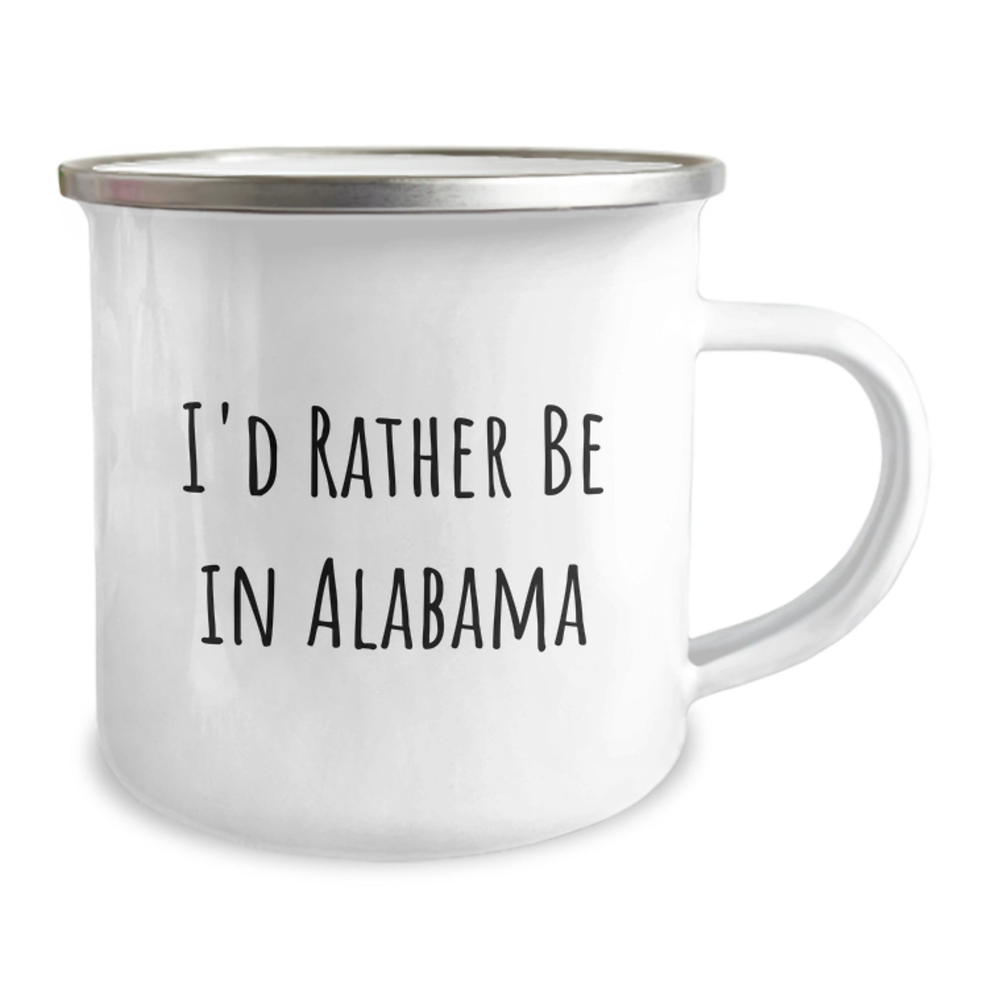 Funny Alabama Camping Mug Gifts from Men to Friends, 'I'd Rather Be In Alabama' on Christmas Unique Presents - Image 2