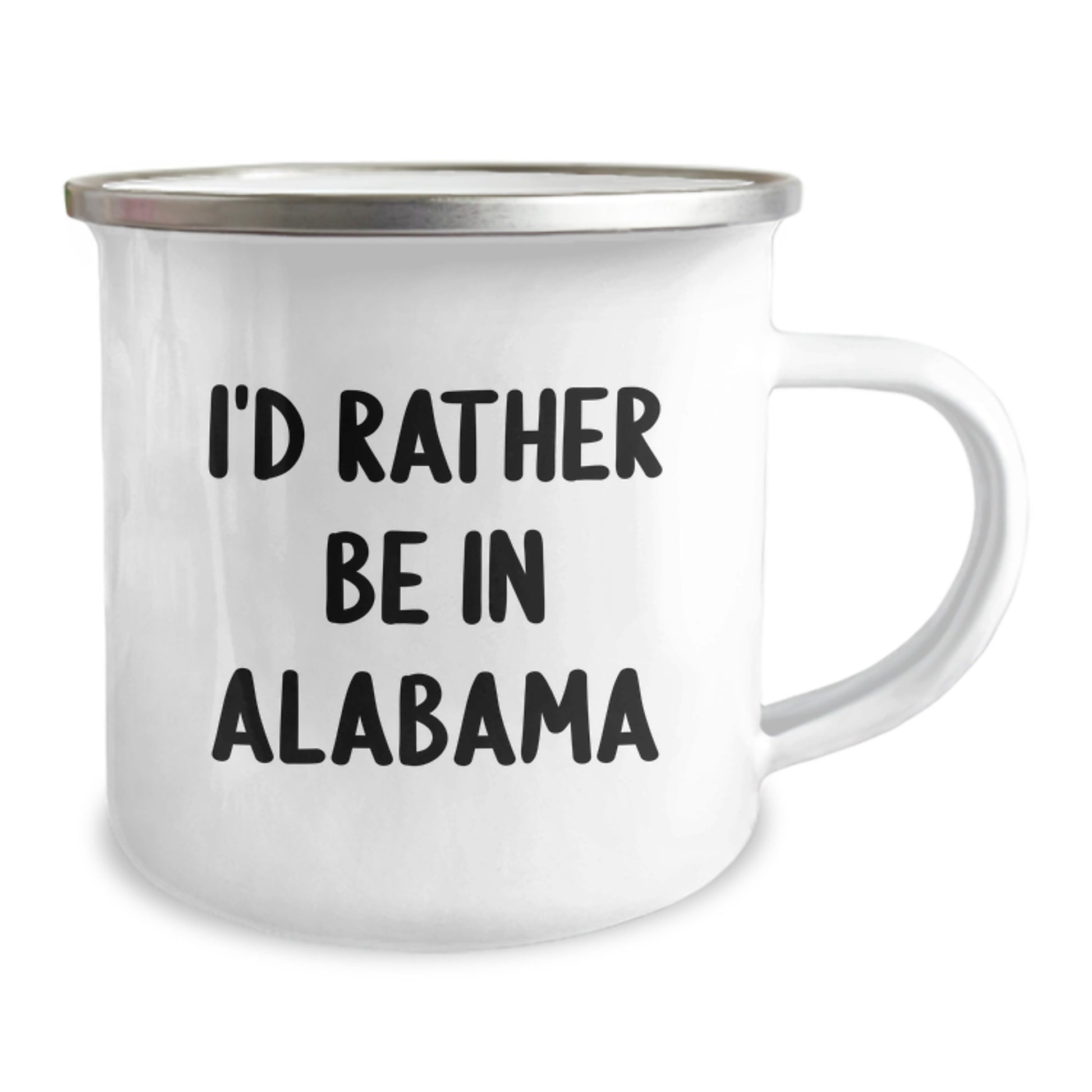 Funny Alabama Gifts from Friends, Men, Women, Family - Christmas Unique Gifts - I'd Rather Be In Alabama Camping Mug - Image 2