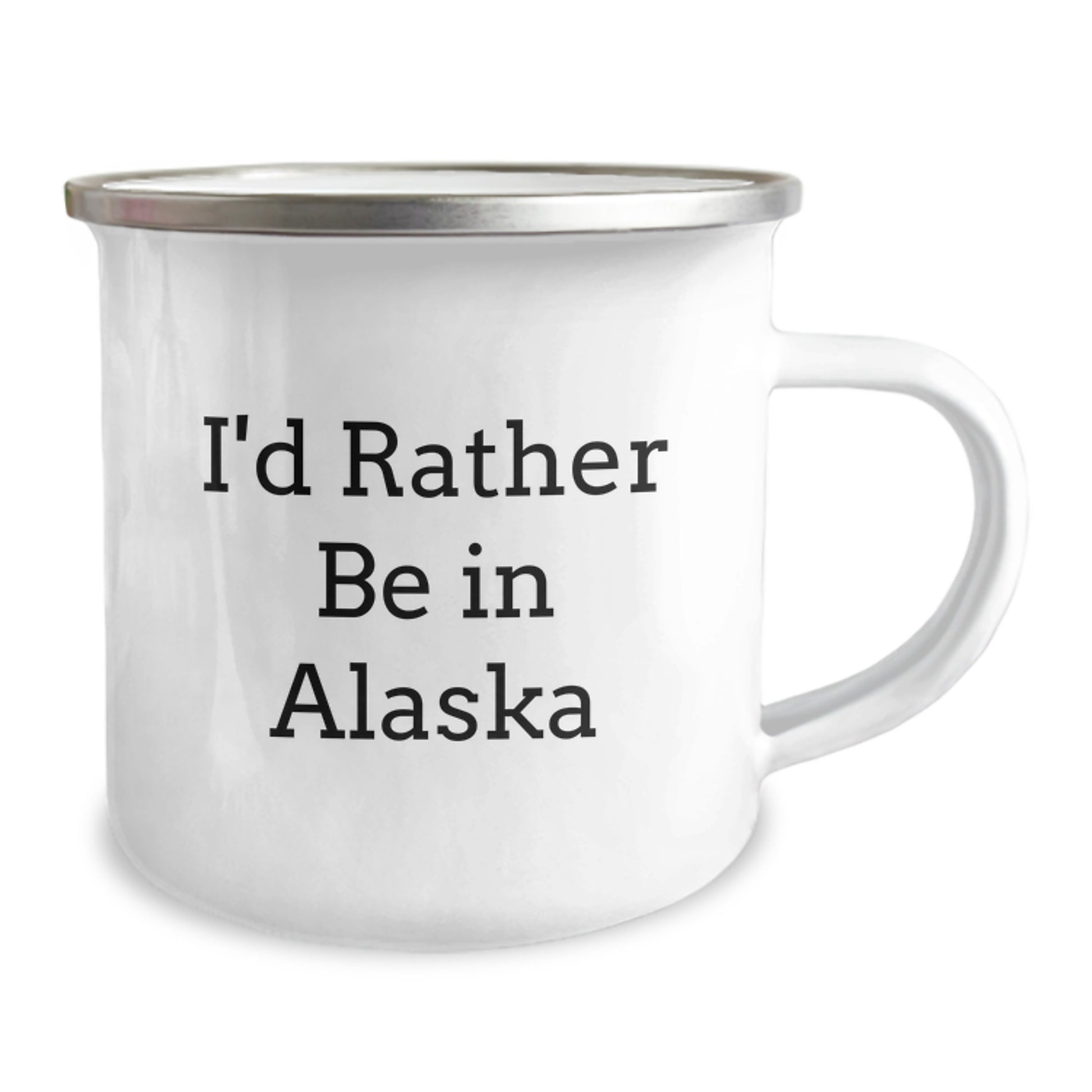 Alaska Camping Mug, Funny Gift from Friends, Christmas Unique Gifts, I'd Rather Be In Alaska - Image 2