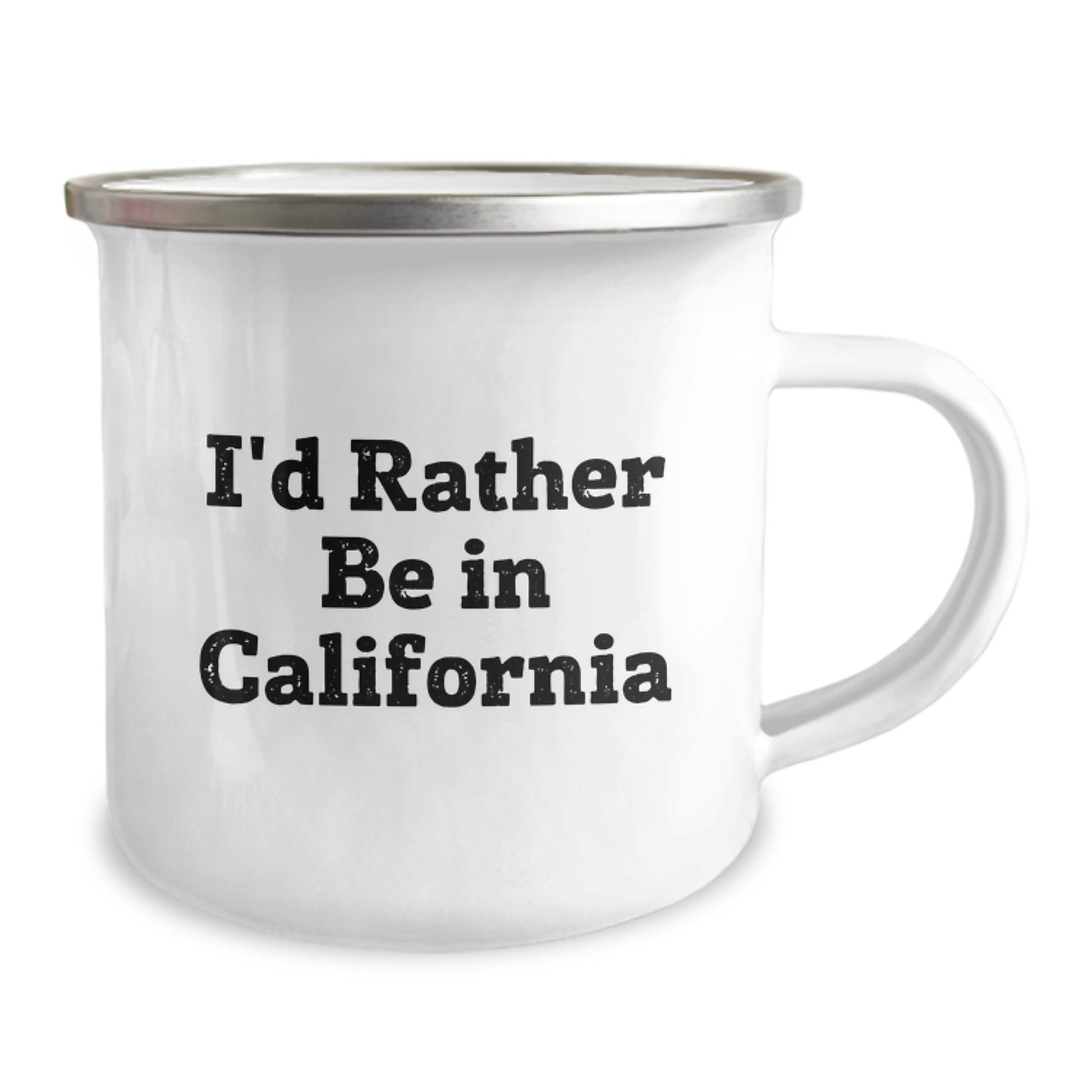 Funny California Gifts from Friends, Unique Camping Mug for California Lovers, I'd Rather Be In California - Image 2