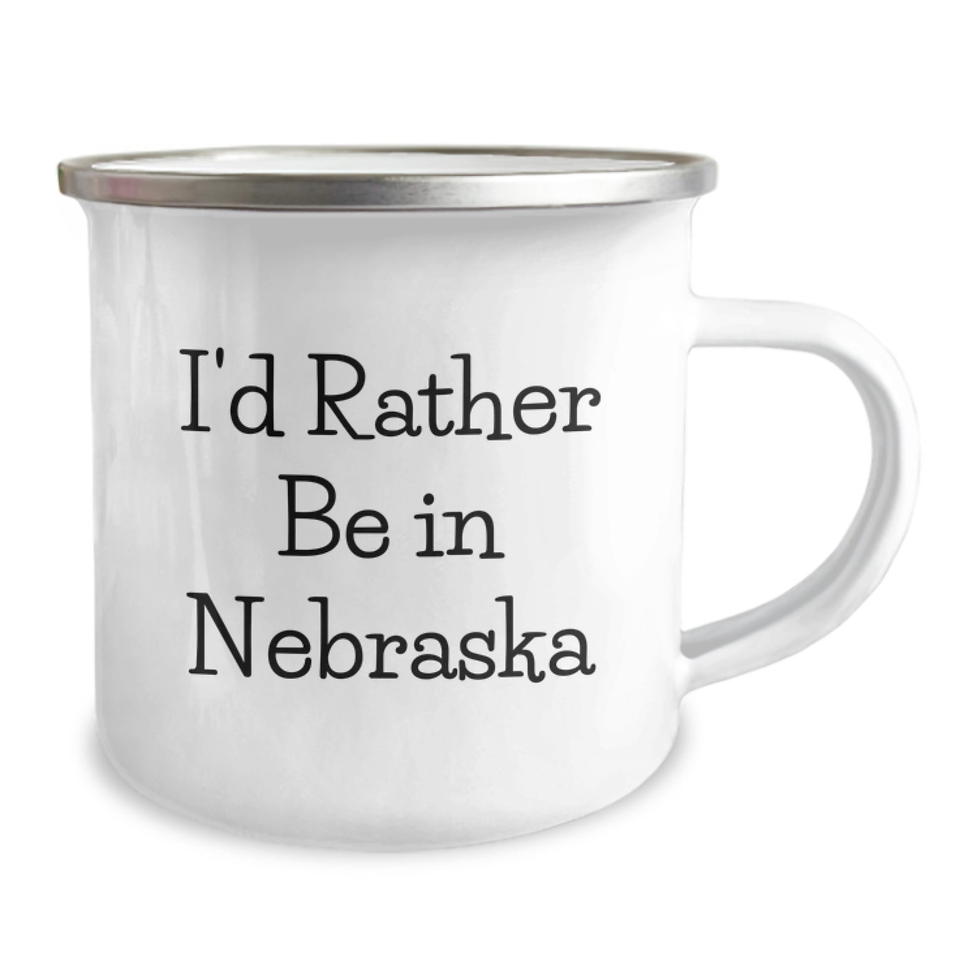 Nebraska Gifts: Funny Camping Mug, I'd Rather Be In Nebraska, Birthday Unique Gift for Men or Women from Friends, Family or Coworkers - Image 2