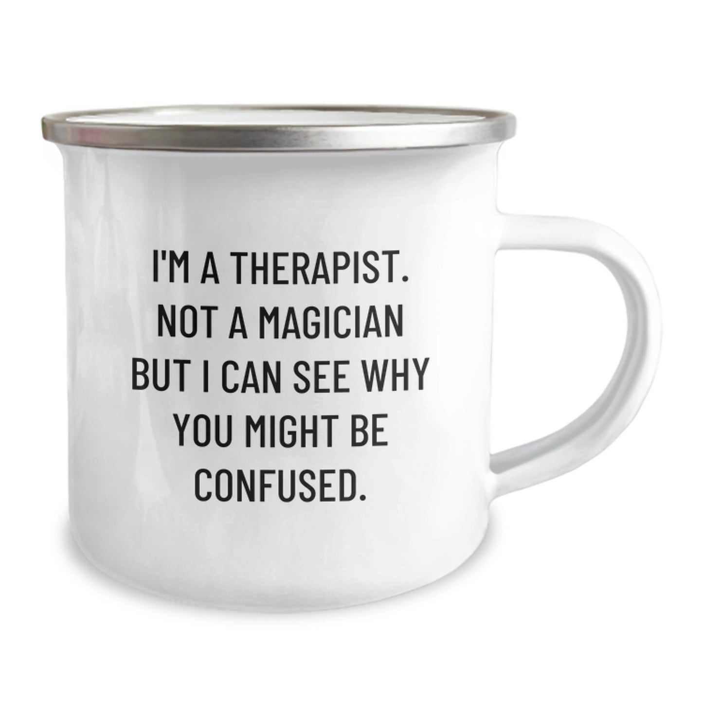 Funny Therapist Gifts from Friends for Therapist Men - Christmas Unique Therapist Mugs - 'I'm A Therapist. Not A Magician But I Can See Why You Might Be Confused.' - Image 2
