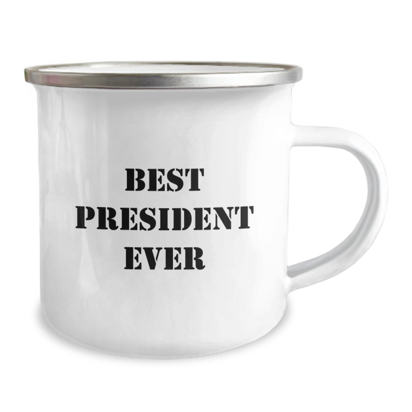 Funny President Gifts from Friends for President Men on Birthday Unique Gifts - Best President Ever Camping Mug - Image 2