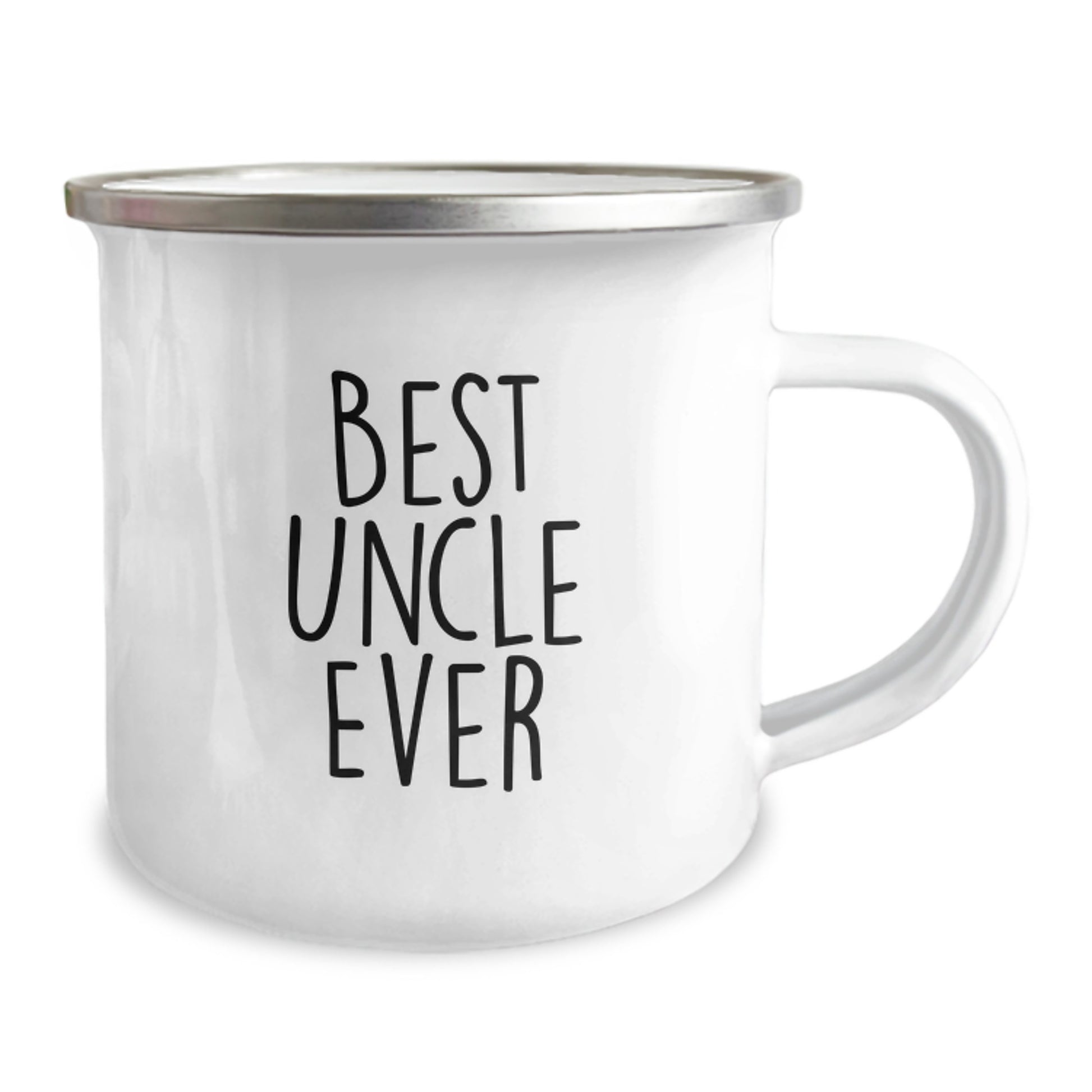 Funny Uncle Gifts from Men for Uncle - Best Uncle Ever Camping Mug, Christmas Unique Gifts for Uncle, Stainless Steel with Enamel Finish, 12 oz Capacity - Image 2
