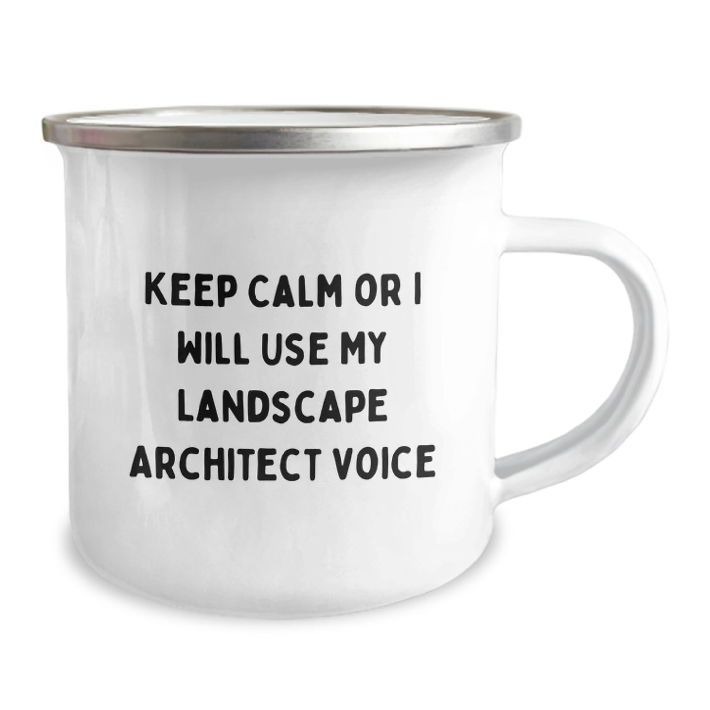 Funny Landscape Architect Gifts, Keep Calm Or I Will Use My Landscape Architect Voice, Unique Camping Mug for Dad, Father's Day Unique Gifts from Family - Image 2