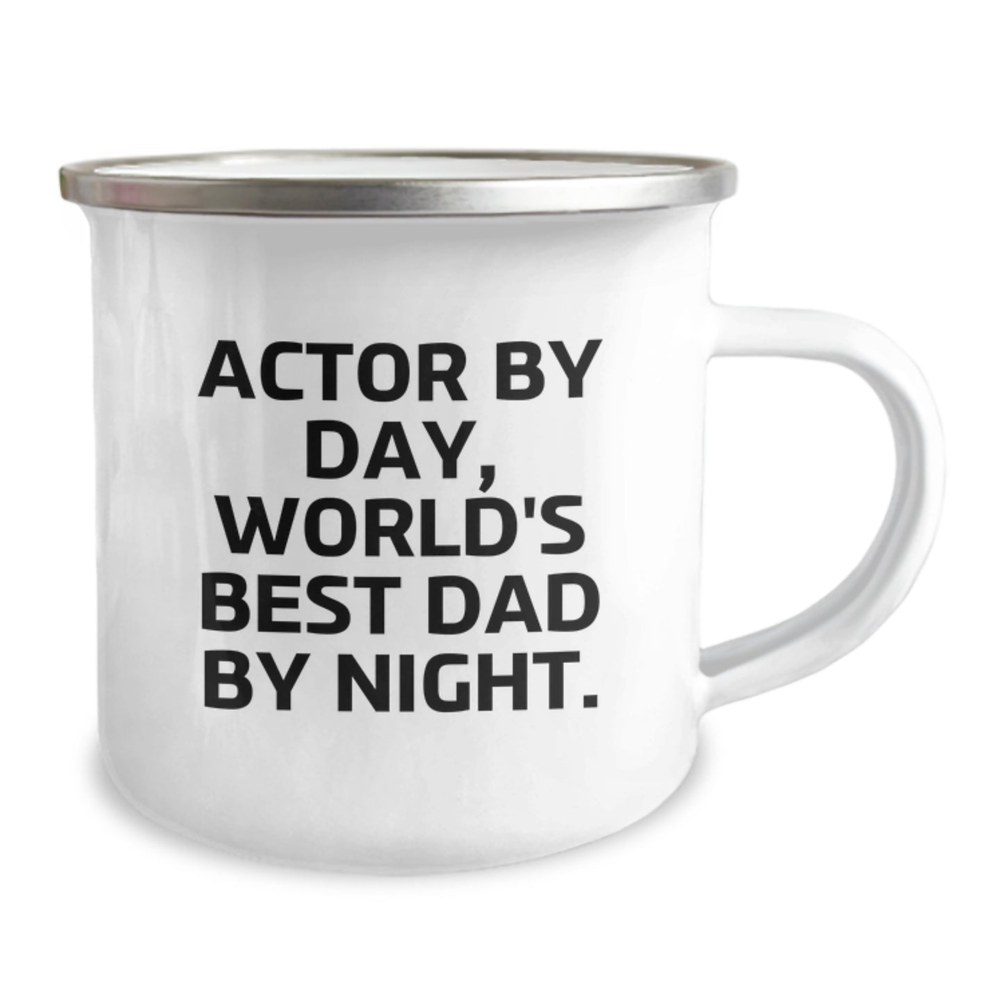 Funny Actor Gifts for Men Actor By Day Camping Mug Stainless Steel Unique Christmas Unique Gifts - Image 2