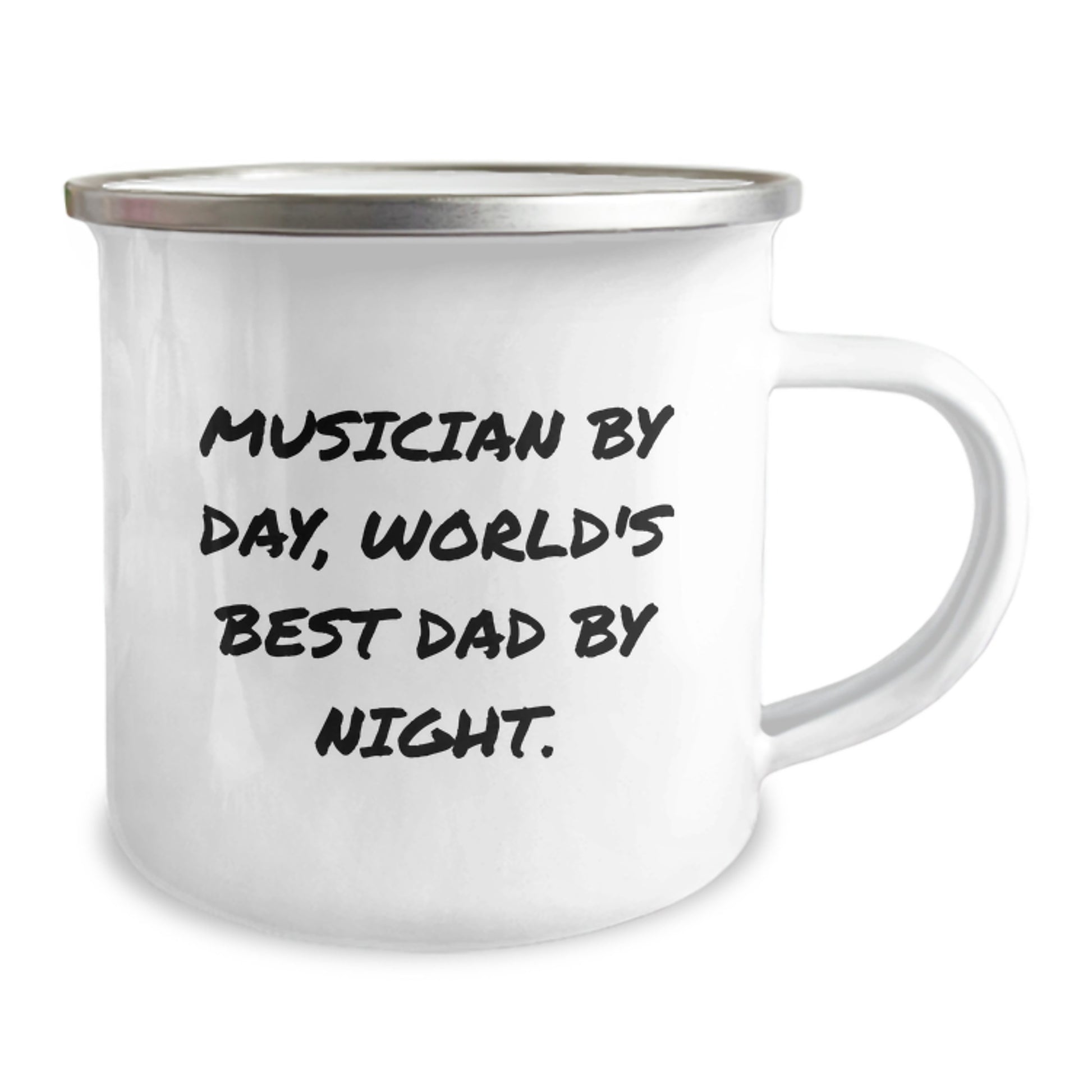 Funny Musician Gifts from Dad - Musician By Day, World's Best Dad By Night Camping Mug, Ideal Christmas Unique Gifts for Musician Men, Funny Musician Dad - Image 2