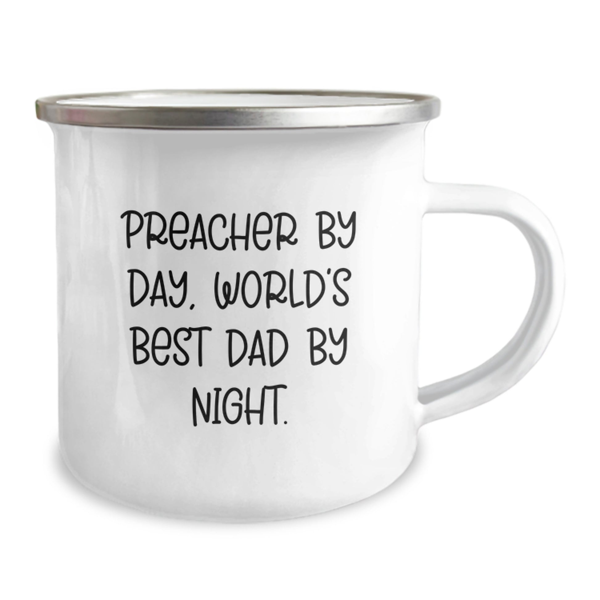 Preacher Gifts, Funny Camping Mug, Gifts from Family for Preacher By Day, World's Best Dad By Night. - Graduation Unique Presents - Image 2