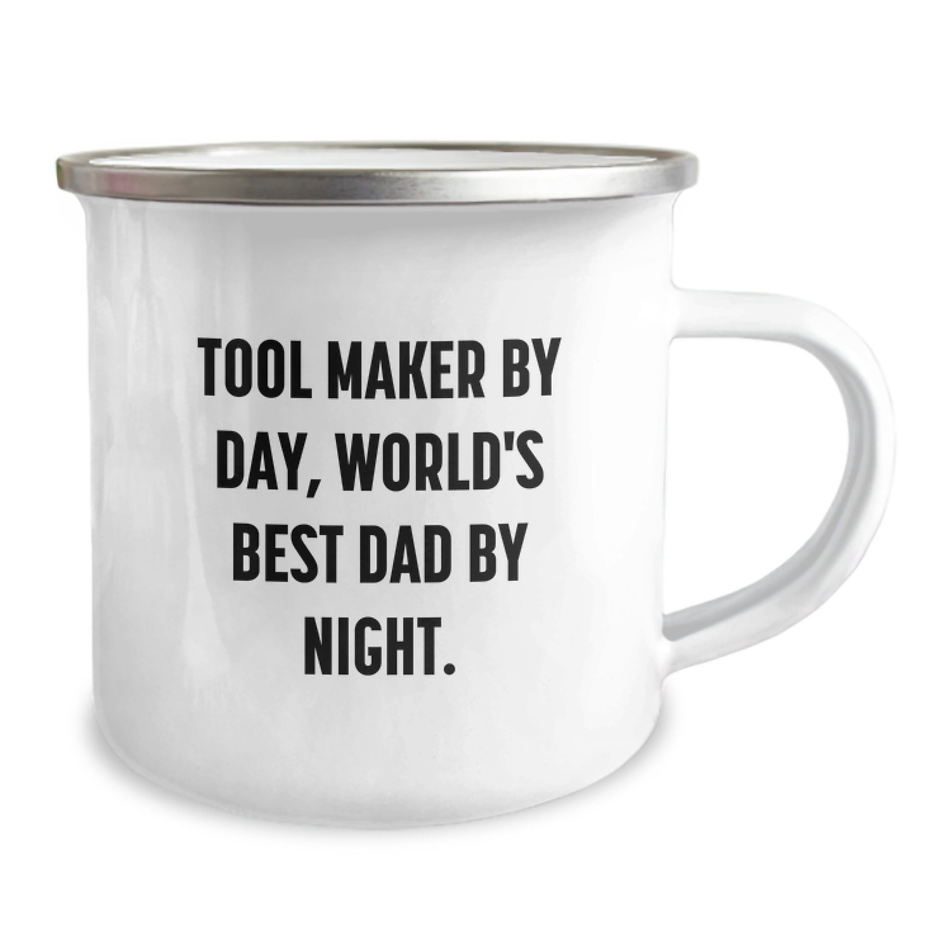 Funny Tool Maker Gifts, Tool Maker By Day, World's Best Dad By Night. - Camping Mug for Tool Maker Birthday Unique Gifts from Parents to Tool Maker - Image 2